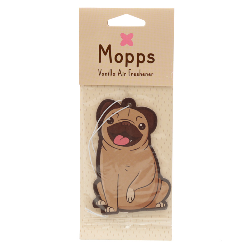 Mopps der Mops Hund Auto-Lufterfrischer - Vanille (pro Stück)