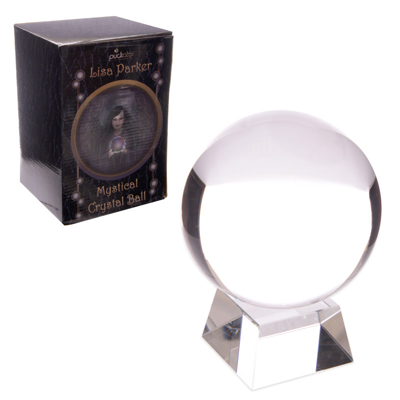 Glaskugel mit Glassockel und Geschenkbox 10cm
