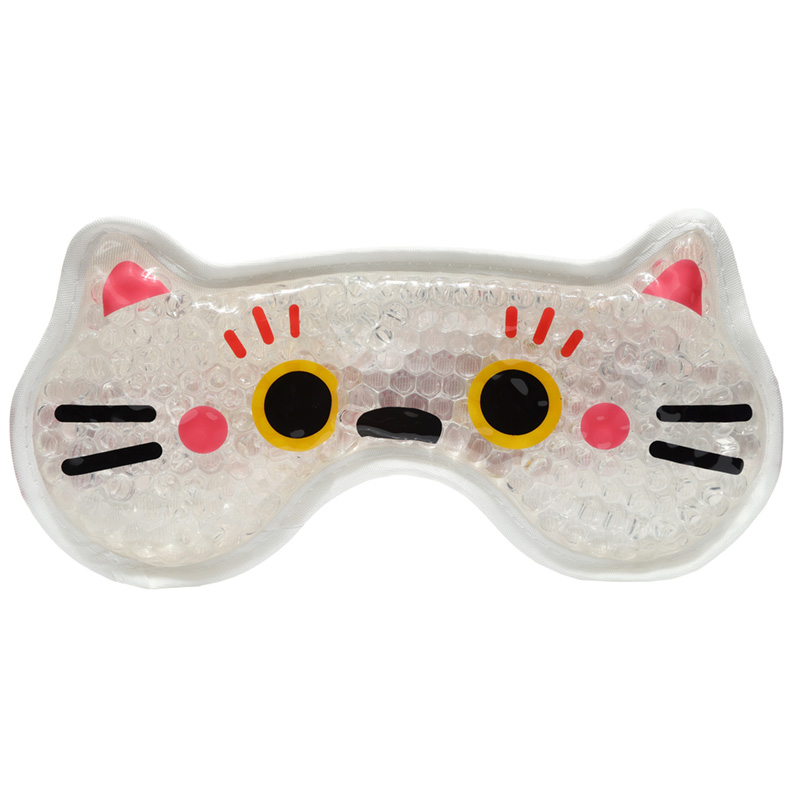 Maneki Neko Glückskatze Plüsch gefütterte Gel-Augenmaske