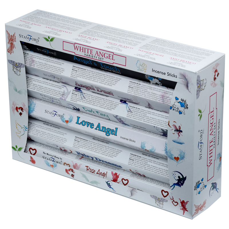 37345 Stamford Hex Engel Räucherstäbchen 12er gemischtes Set - White Engel