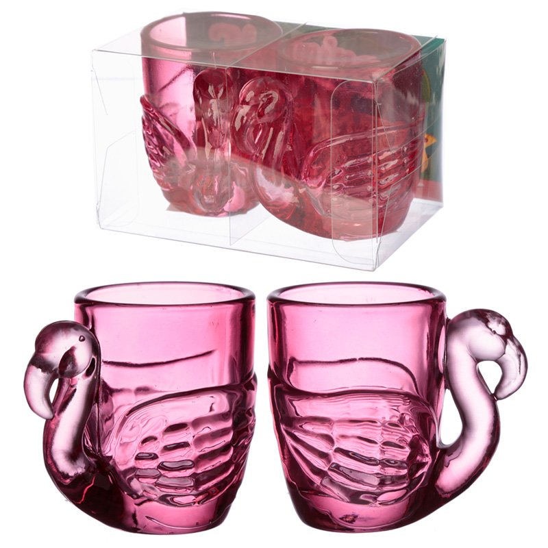 2-er Set Flamingo Pinks Schnapsgläser (90ml) (pro Stück)