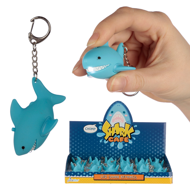 Shark Cafe Hai Audio und Licht Schlüsselanhänger (pro Stück)