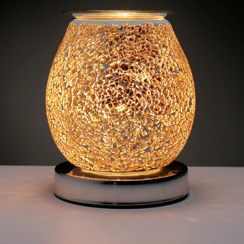 Eden Goldenes Mosaik Touch Elektrische Duftlampe - EU-Stecker