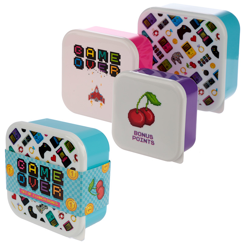 Game Over Lunchboxen Brotdosen 3er Set S/M/L