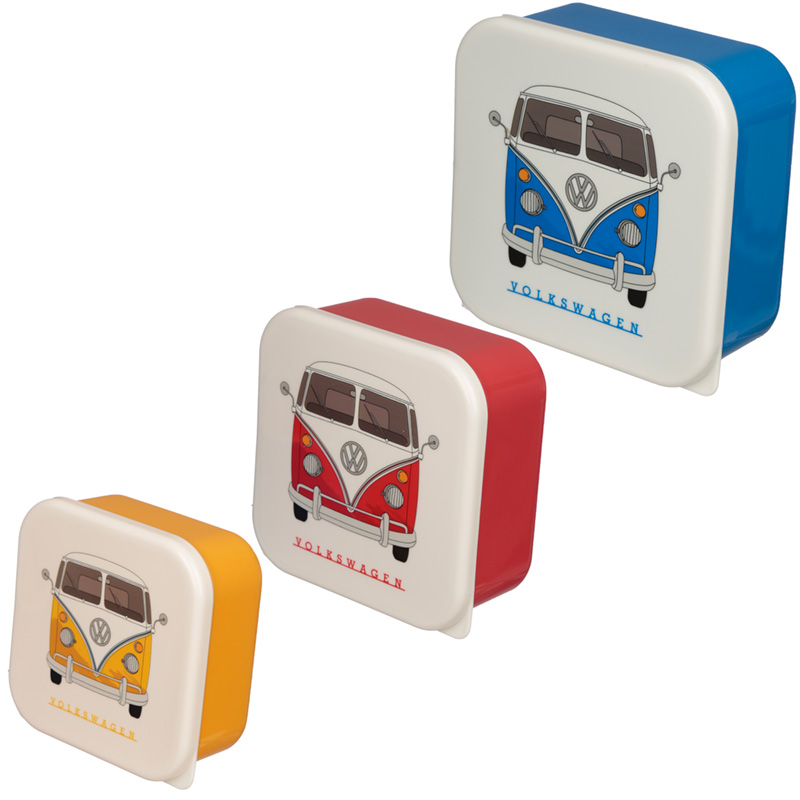 Volkswagen Bulli VW Bus T1 Lunchboxen Brotdosen 3er Set M/L/XL