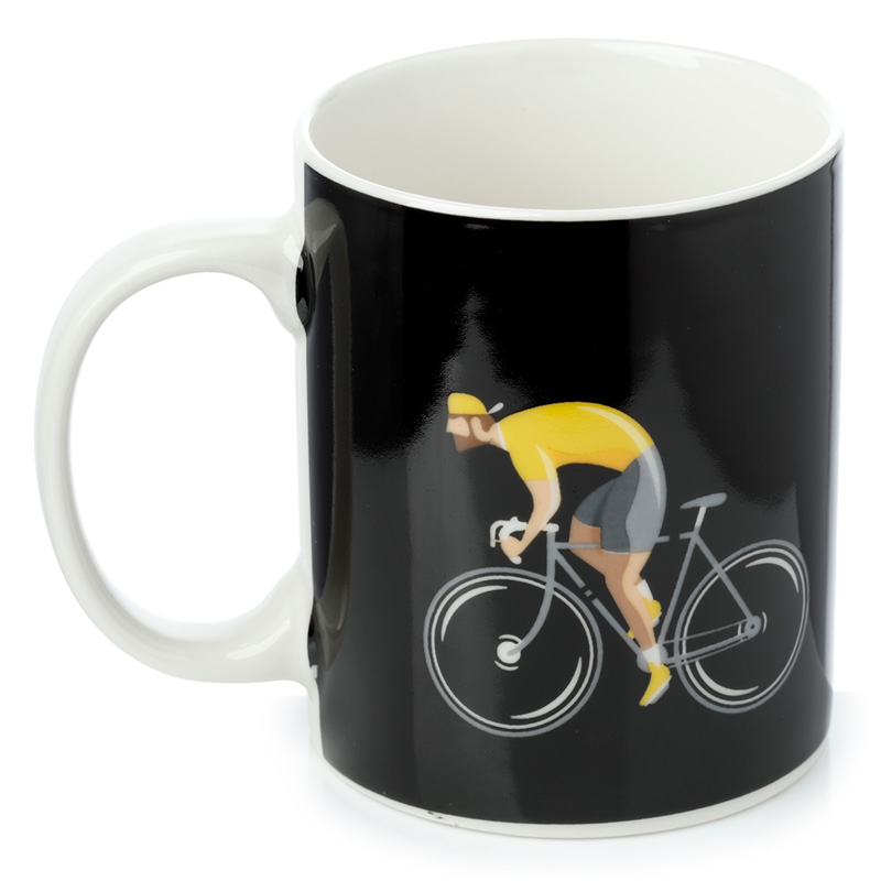 Cycle Works Fahrrad schwarze Tasse aus Porzellan