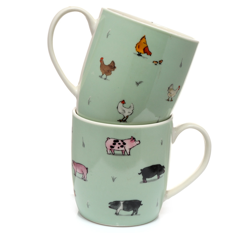 Willow Farm Tassen aus Porzellan 2er Set