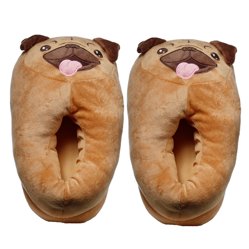 Mopps der Mops Hund Hausschuhe (Einheitsgröße)
