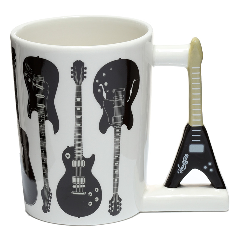 Headstock Rock Gitarre geformter Henkel Tasse  