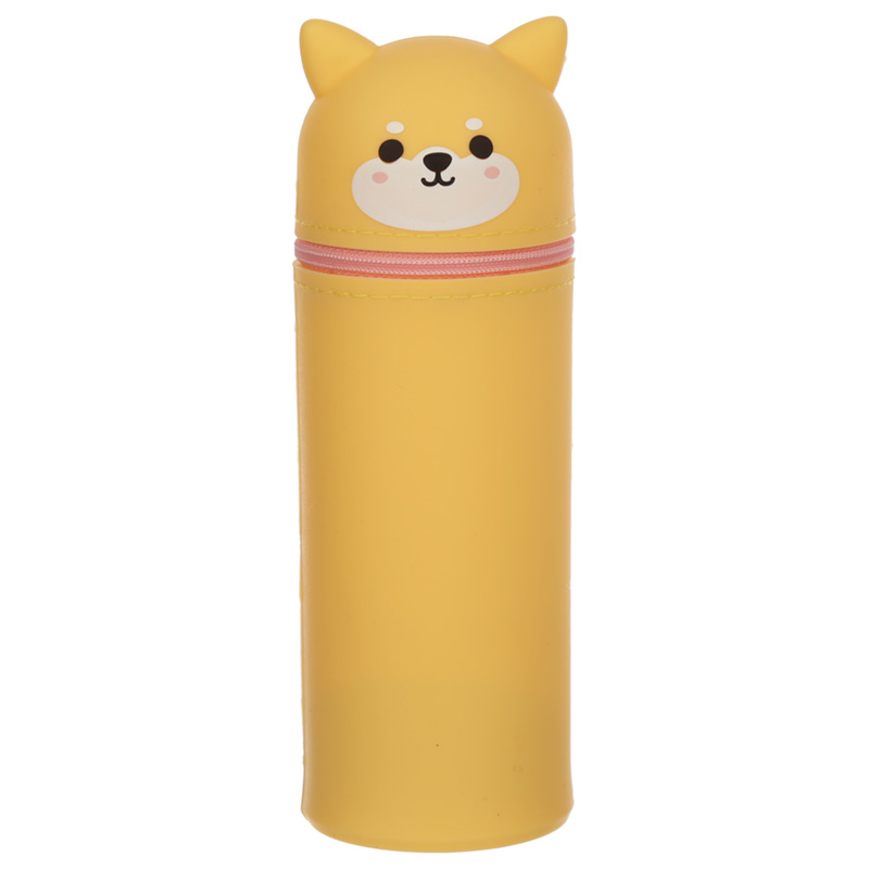 Shiba Inu Hund aufrechtes Federmäppchen aus Silikon