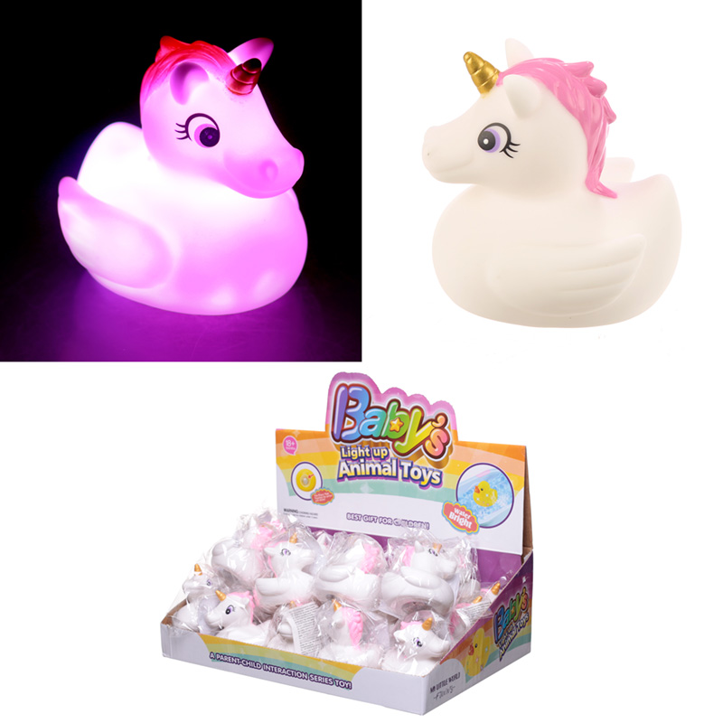 Aufleuchtendes Einhorn Badespielzeug (pro Stück)