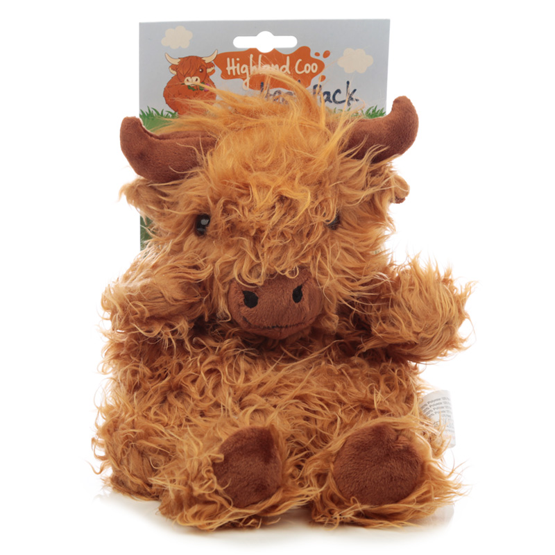 Highland Coo Kuh Wärmepack für die Mikrowelle