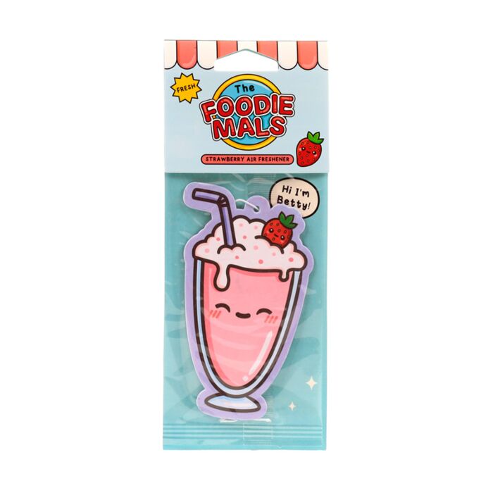 Foodiemals Betty the Milkshake Erdbeere Auto-Lufterfrischer