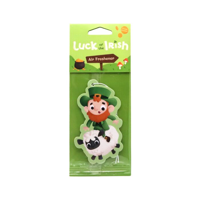 Luck of the Irish Ireland Leprechaun und Schaf Orange Auto-Lufterfrischer 