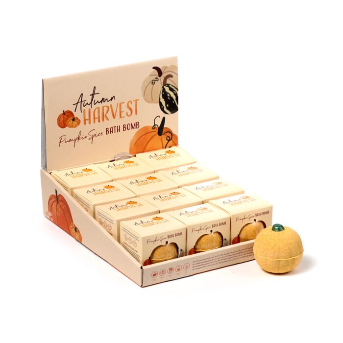 Autumn Harvest Herbst Ernte Kürbisförmige Badebombe in Geschenkbox