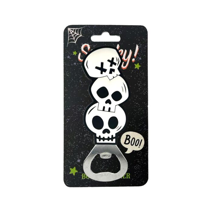Spooky Totenkopf Flaschenöffner aus Kunststoff