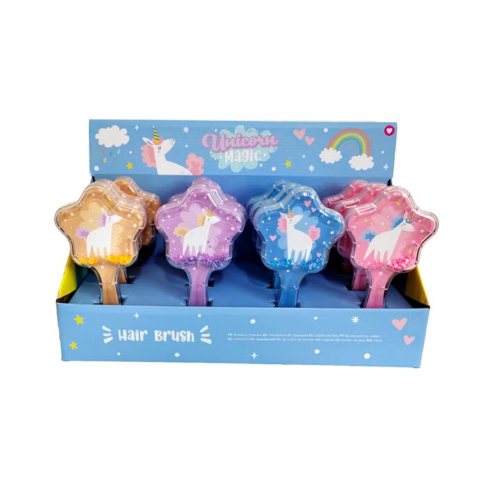 Unicorn Magic Einhorn Sternenförmige Glitzer-Haarbüste