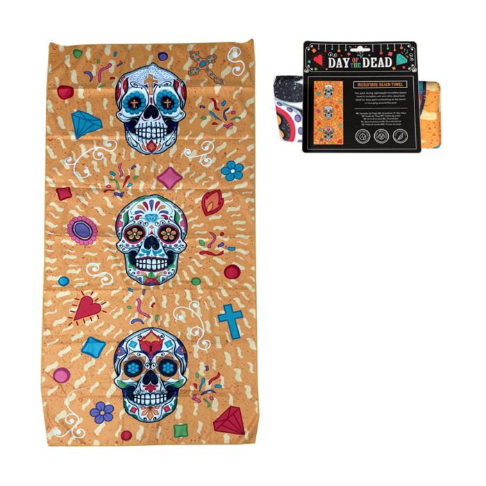 Day of the Dead Tag der Toten Mikrofaser-Strandtuch