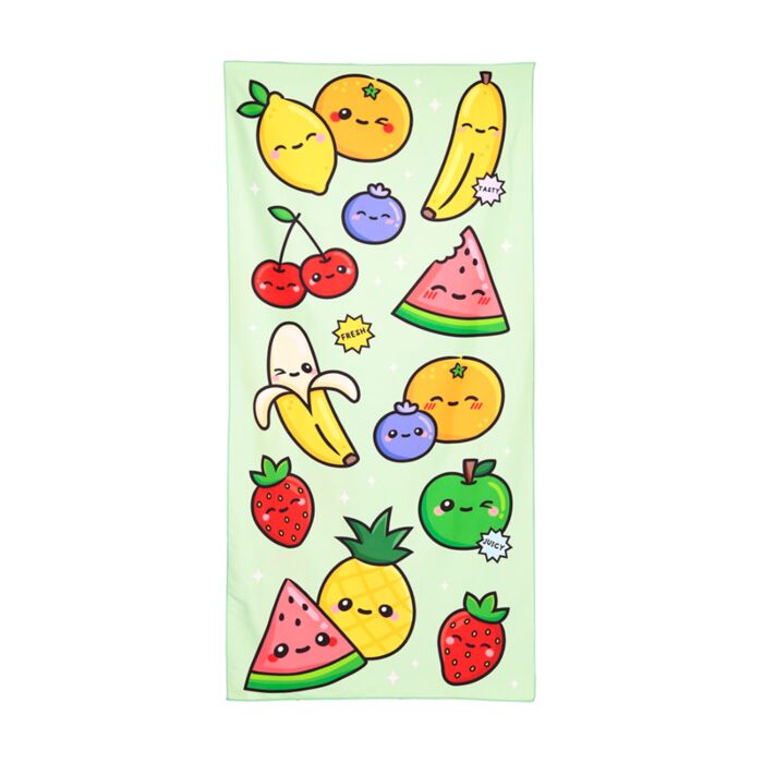 Foodiemals Wassermelone & Obst Mikrofaser-Strandtuch