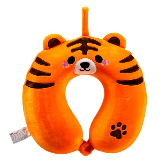 Relaxeazzz Alfie der Tiger Adoramals Plüsch Memory Foam Reisekissen