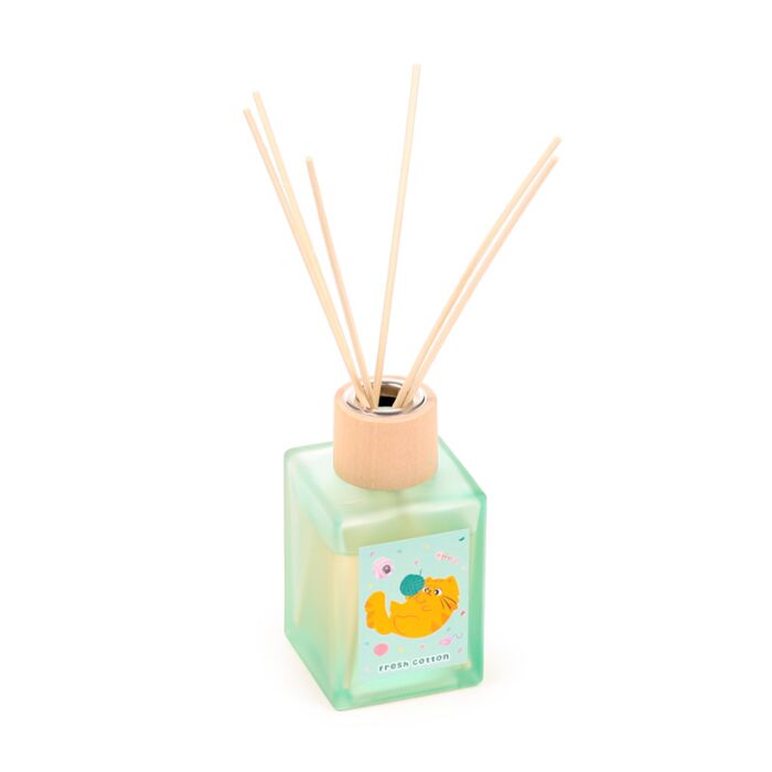 Beans & Co. Katzen Frische Baumwolle Duftöl-Diffusor mit Stäbchen 100ml