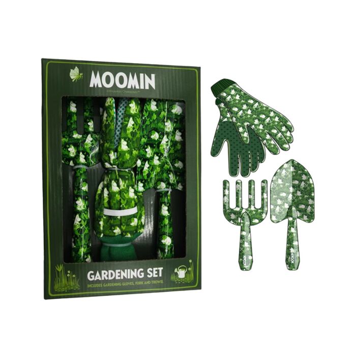 Moomin Mumin Garten Schaufel, Harke & Handschuhe 3-teiliges Geschenkset