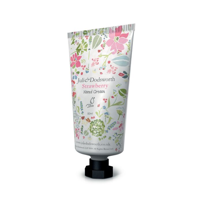 Julie Dodsworth Pink Blumen Feuchtigkeitsspendende Handcreme 50ml - Erdbeere