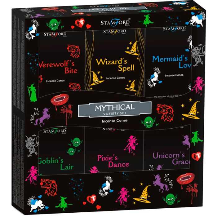 37352 Stamford Black Incense Cones 12er gemischtes Set - Mythisch