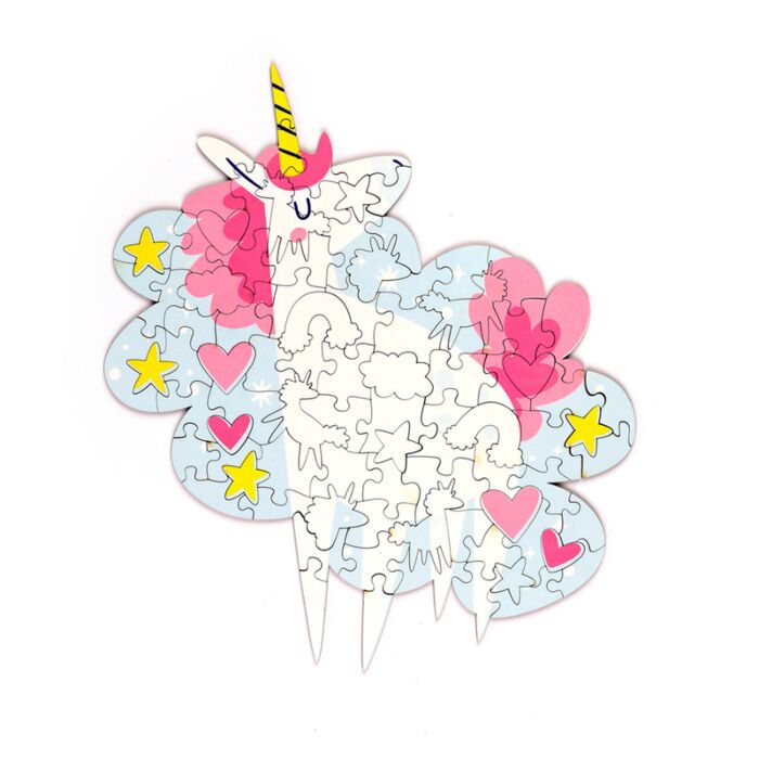 Unicorn Magic Einhorn  Figuratives 90 Teile Jigsaw Puzzle