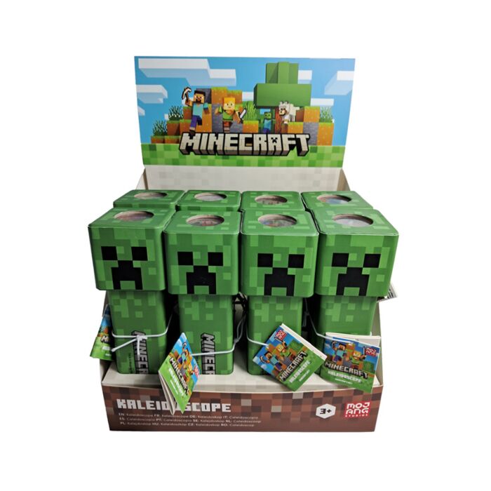 Minecraft Creeper Kaleidoskop in geformter Behälter