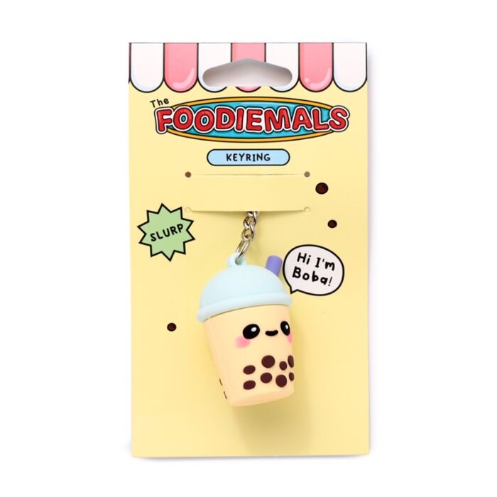 Boba der Bubble Tea Foodiemals 3D PVC Schlüsselanhänger