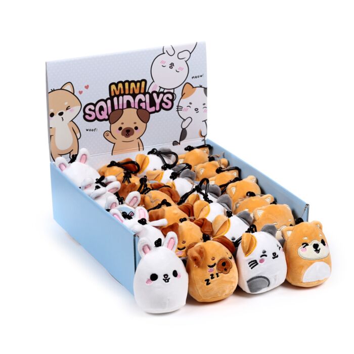 Squidglys Adoramals Haustiere Plüsch Mini Schlüsselanhänger