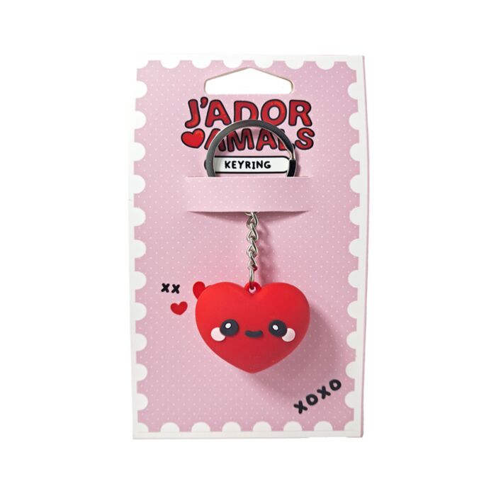 Amore Herzen 3D PVC-Schlüsselanhänger