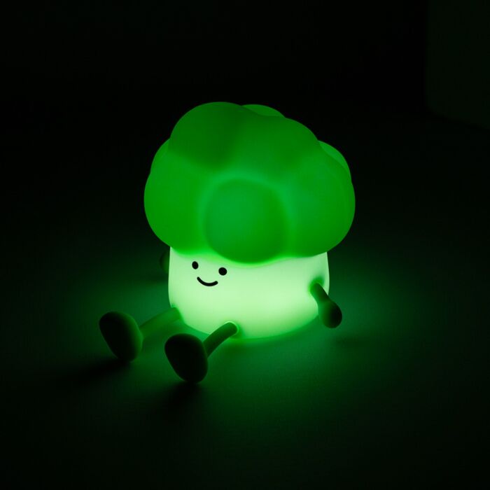 Foodiemals Broccoli Brokkoli LED-Lampe Nachtlicht & Handy-Halter