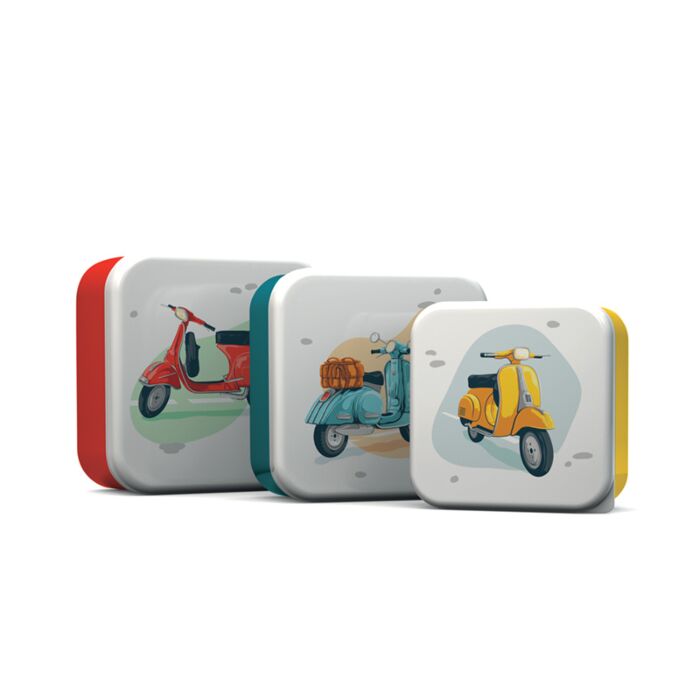 Scooter Lunchboxen Brotdosen 3er-Set M/L/XL 