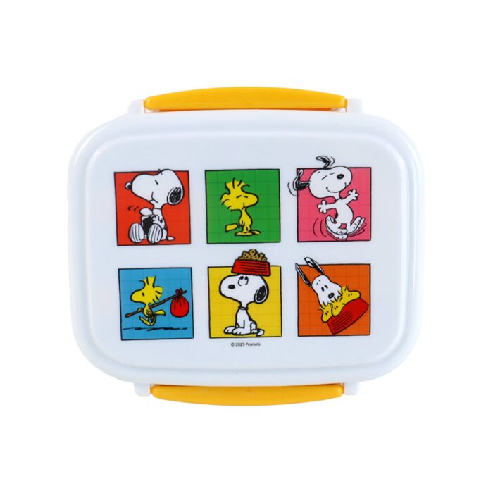 Peanuts Snoopy & Woodstock Bento-Lunchbox mit Besteck & Clipverschluss