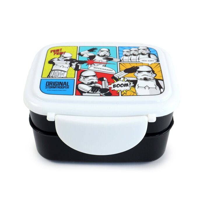 The Original Stormtrooper  Stapelbare Bentobox mit Besteck & Clipverschluss