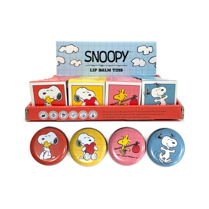 Peanuts Snoopy & Woodstock Lippenbalsam in Dose