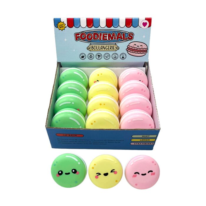 Foodiemals Bäckerei Lippenbalsam in Macaron-Dose