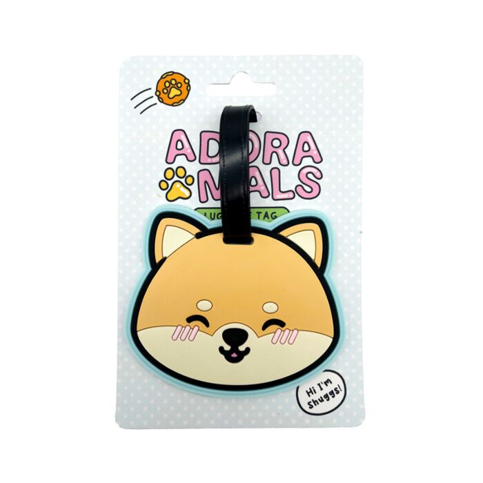 Adoramals Shuggs the Shiba Inu Hund PVC-Kofferanhänger