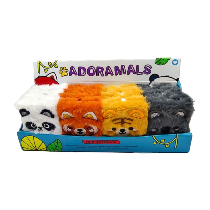 Adoramals Wild Wildtiere Plüsch A7 Mini Notizbuch