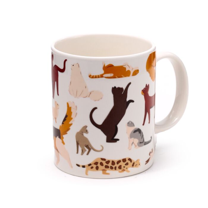 Feline Fine Katze Porzellanbecher
