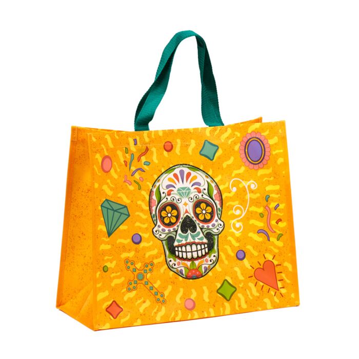 Day of the Dead Tag der Toten Wiederverwendbare Einkaufstasche
