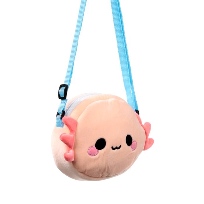 Maddie der Axolotl Adoramals Plüsch Kreuz Schultertasche 