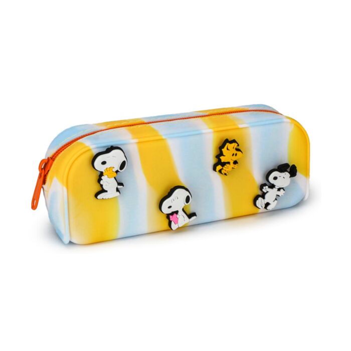 Peanuts Snoopy & Woodstock Glücksbringer Silikon-Federmappe