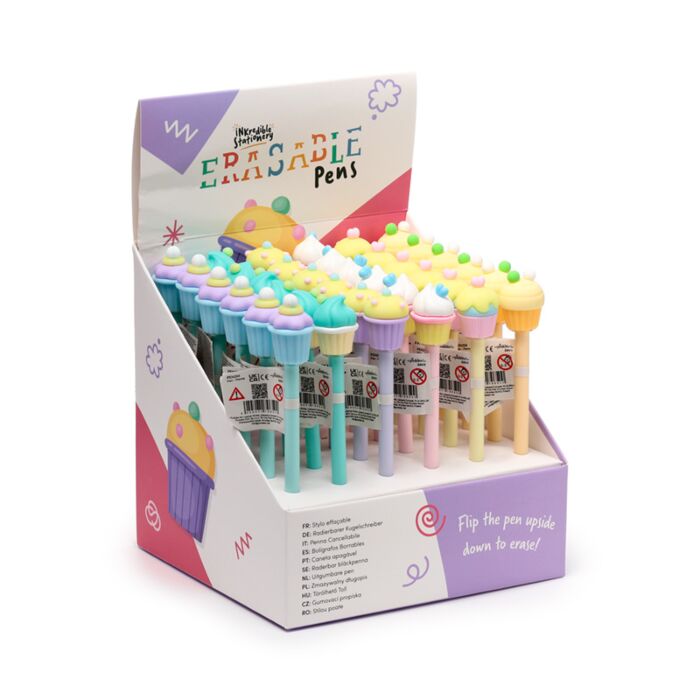 Inkredible Radierbarer Kugelschreiber Kuli mit Cupcake Topper