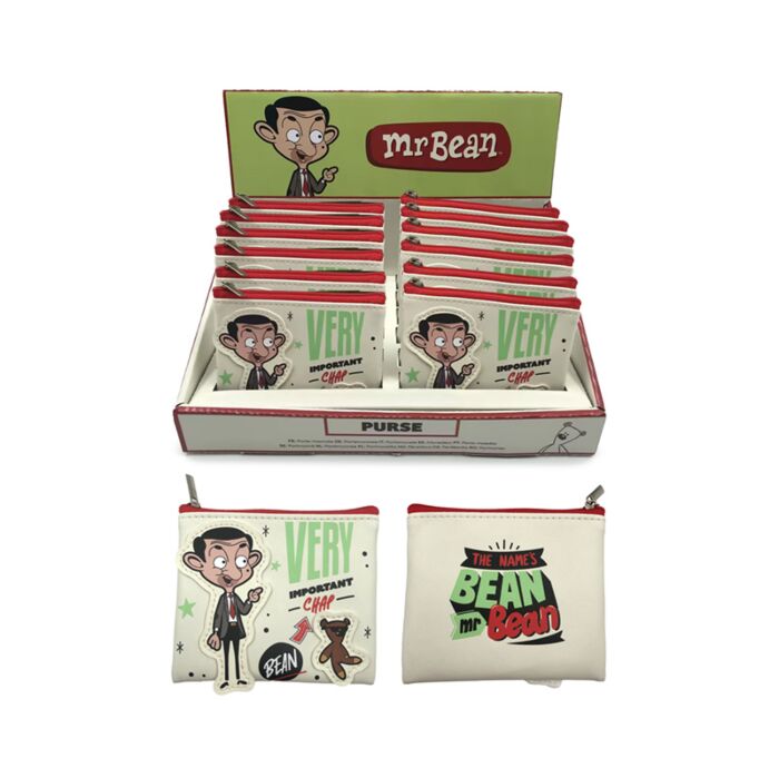 Mr Bean & Teddy Portemonnaie mit Reißverschluss