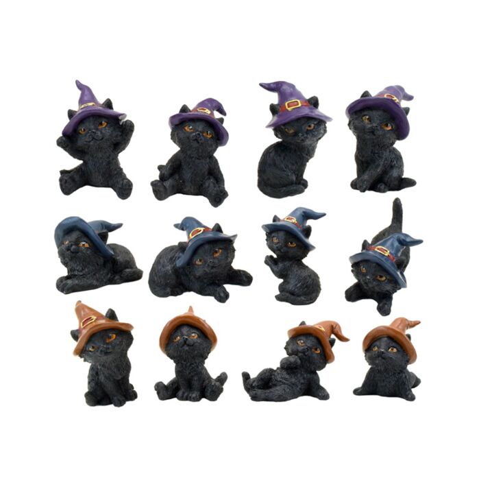 Witches Black Cat Hexen Schwarze Katze  Sammlerfiguren