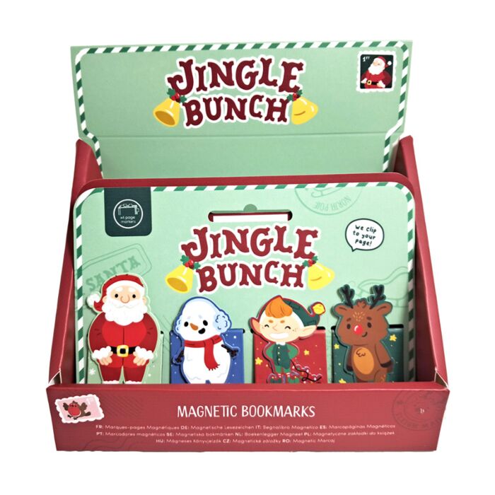 Jingle Bunch Weihnachten Magnetisches Lesezeichen Set