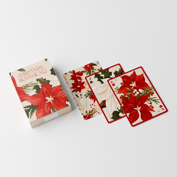 Weihnachten Botanicals Pflanzen Standard Spielkarten
